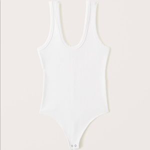 Seamless Rib Fabric Scoopneck Bodysuit